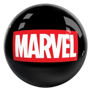Marvel logo bowling ball front