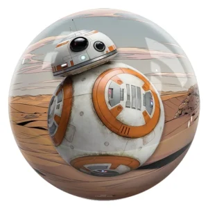 BB-8 Droid bowling ball front