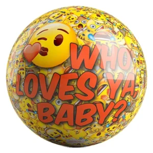 emoji Who Loves Ya bowling ball back