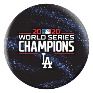 OTB MLB Los Angeles Dodgers 2020 World Series Champions Black Bowling Ball