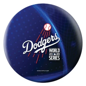 Alternative view of OTB MLB Los Angeles Dodgers 2020 World Series Champions Blue Bowling Ball