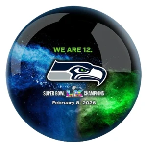 Alternative view of OTB NFL Seattle Seahawks Super Bowl LX Champions Bowling Ball