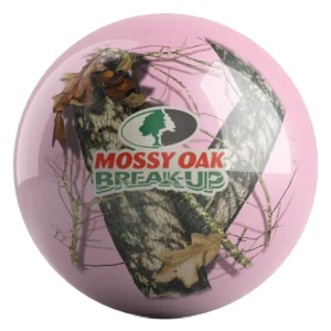 Mossy Oak Pink bowling ball front