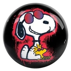 Snoopy Graffiti bowling ball front