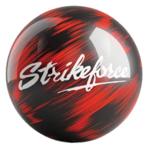 Strikeforce Red Scratch Spare Ball bowling ball front