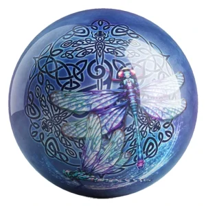 Celtic Dragonfly bowling ball front