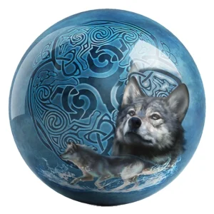 Celtic Wolves bowling ball front