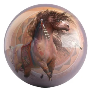 Spirit Warrior Horse bowling ball front