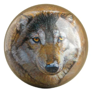 Timber Wolf bowling ball front