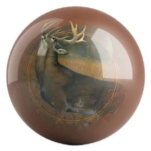 White Tailed Stag bowling ball front
