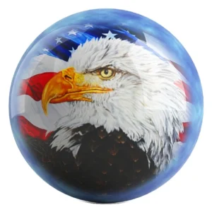 Let Freedom Ring - Bald Eagle bowling ball front