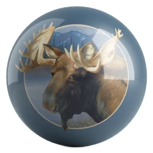 Moose bowling ball front