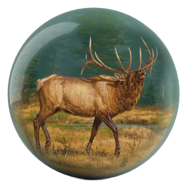 Elk bowling ball front