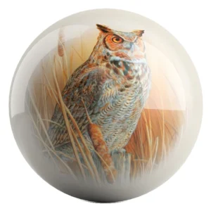 Horned Owl bowling ball front