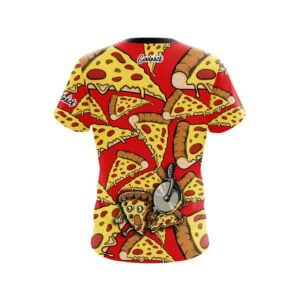 Alternative view of Pizza Party Semi-Custom CoolWick Bowling Jersey