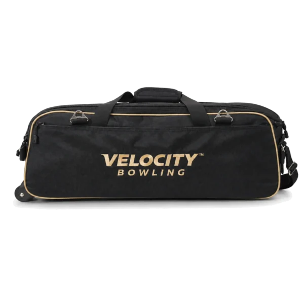 Velocity 3 Ball Triple Tote Black Gold bowling bag
