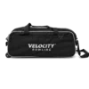 Velocity 3 Ball Triple Tote Black Silver bowling bag