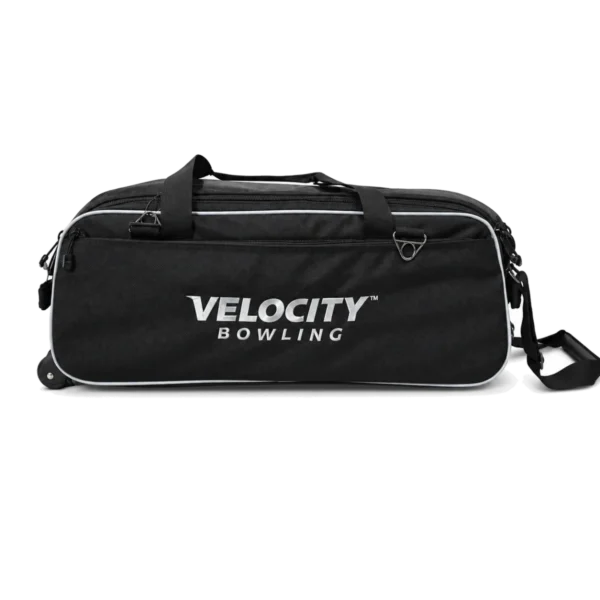 Velocity 3 Ball Triple Tote Black Silver bowling bag
