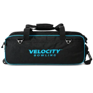 Velocity 3 Ball Triple Tote Black Teal bowling bag