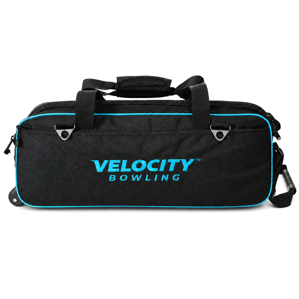 Velocity 3 Ball Triple Tote Black Teal bowling bag