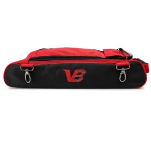 Velocity Add-On Shoe Pouch Black Red with twin clips and red VB logo