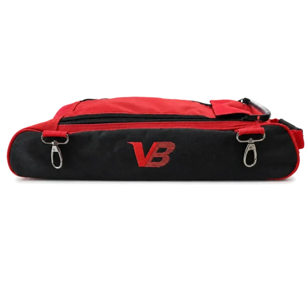 Velocity Add-On Shoe Pouch Black Red with twin clips and red VB logo