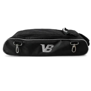 Velocity Add-On Shoe Pouch Black Silver with twin clips and silver VB logo