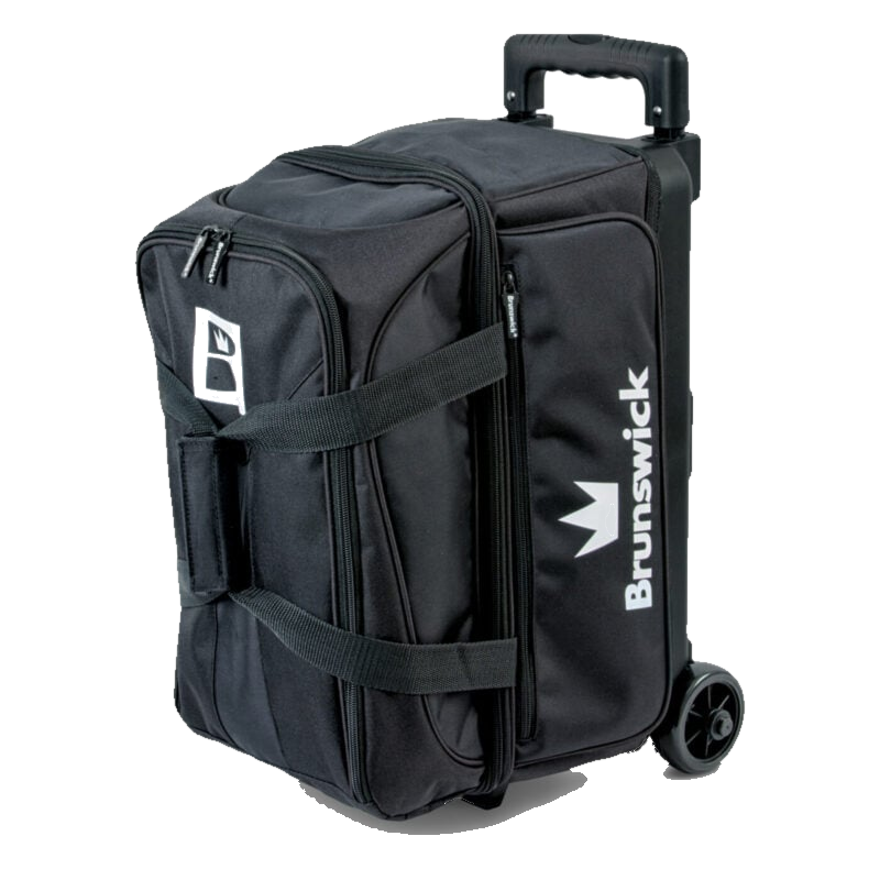 Brunswick Blitz Double 2 Ball Roller Black Bowling Bag