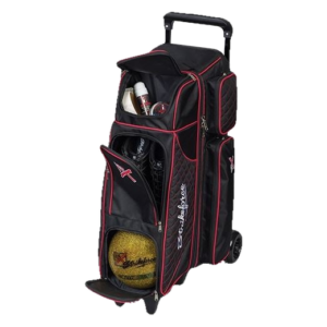 KR Strikeforce Royal Flush 4 x 4 Roller Black Red Bowling Bag