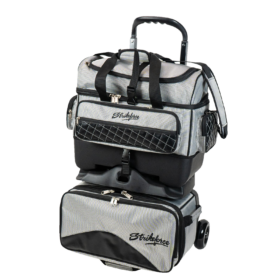 KR Strikeforce Royal Flush 4 Ball Roller Silver Bowling Bag