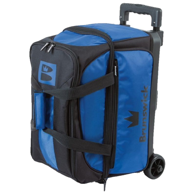 Brunswick Blitz Double 2 Ball Roller Blue Bowling Bag