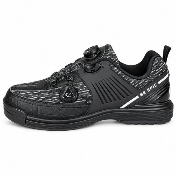 Epic Evo2D Dual Dial Performance Right Hand Black Silver Bowling Shoes - Image 6