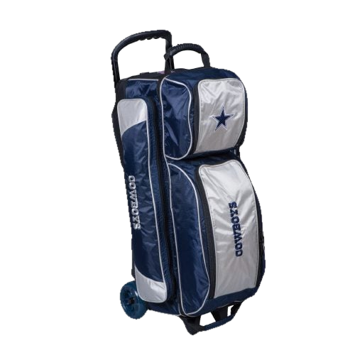KR Dallas Cowboys 3 Ball Premium Triple Roller NFL Bowling Bag