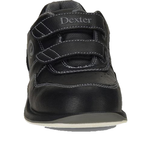 Dexter Mens V Strap Velcro Black Bowling Shoes