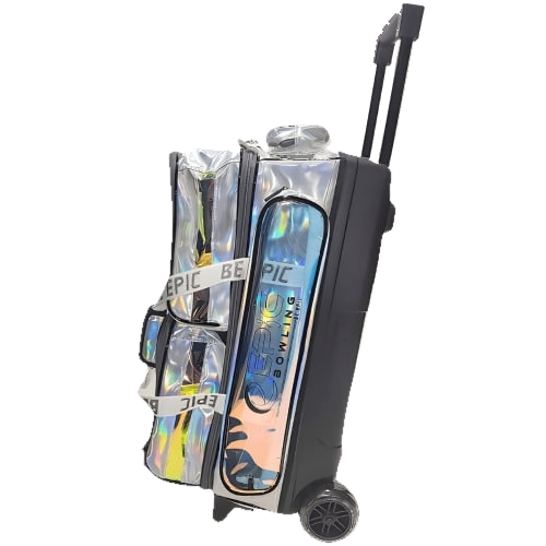 Epic 3 Ball Triple Luminous Silver Holo Bowling Bag