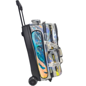 Epic 3 Ball Triple Luminous Silver Holo Bowling Bag