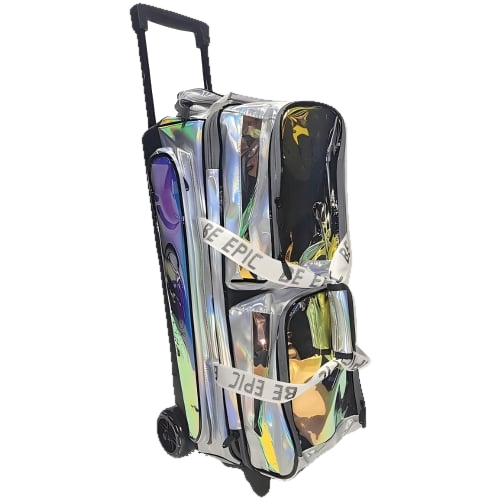 Epic 3 Ball Triple Luminous Silver Holo Bowling Bag