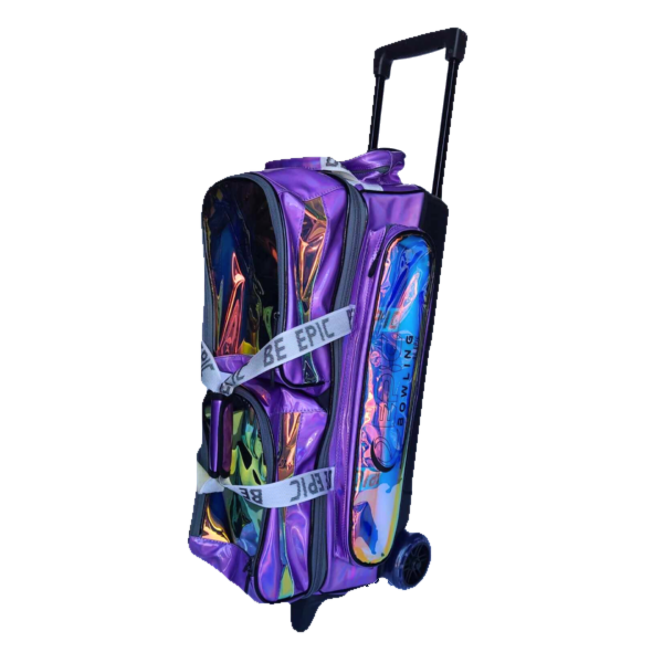 Epic 3 Ball Triple Luminous Violet Holo Bowling Bag