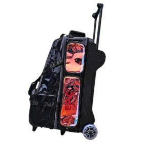 Epic 4 Ball Inline Superior Deluxe Black Holo Bowling Bag