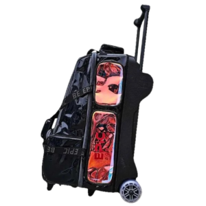 Epic 4 Ball Inline Superior Deluxe Black Holo Bowling Bag