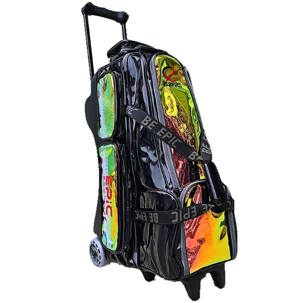 Epic 4 Ball Inline Superior Deluxe Black Holo Bowling Bag