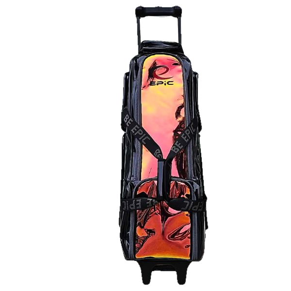 Epic 4 Ball Inline Superior Deluxe Black Holo Bowling Bag