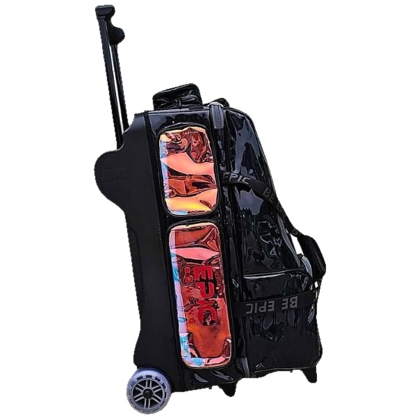 Epic 4 Ball Inline Superior Deluxe Black Holo Bowling Bag