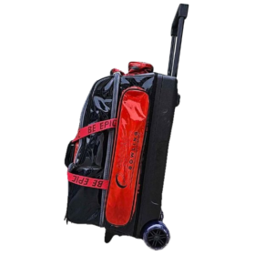 Epic 3 Ball Triple Superior Candy Red Black Bowling Bag