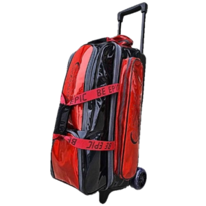 Epic 3 Ball Triple Superior Candy Red Black Bowling Bag