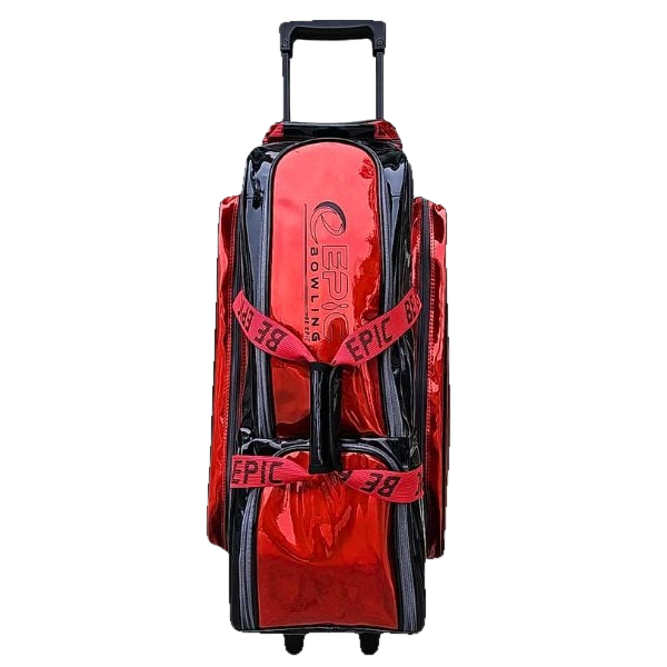 Epic 3 Ball Triple Superior Candy Red Black Bowling Bag