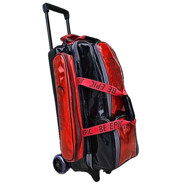 Epic 3 Ball Triple Superior Candy Red Black Bowling Bag