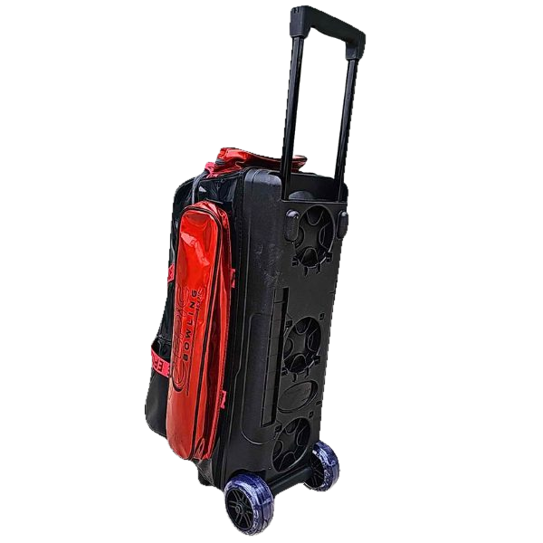 Epic 3 Ball Triple Superior Candy Red Black Bowling Bag