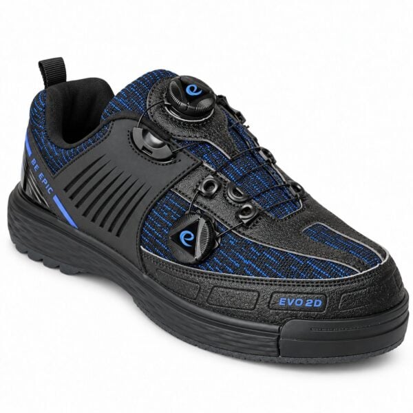 Epic Evo2D Dual Dial Performance Right Hand Black Blue Bowling Shoes view 5