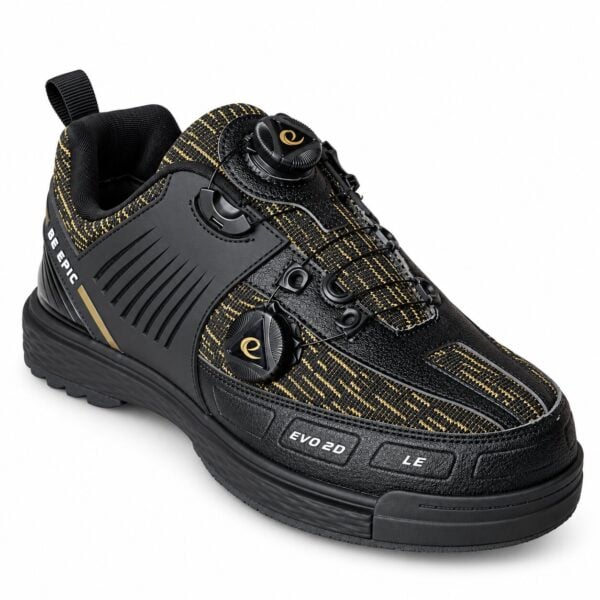 Epic Evo2D LE Dual Dial Performance Right Hand Black Gold Bowling Shoes view 10
